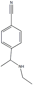 4-[1-(ethylamino)ethyl]benzonitrile 结构式