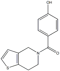 4-{4H,5H,6H,7H-thieno[3,2-c]pyridin-5-ylcarbonyl}phenol Struktur