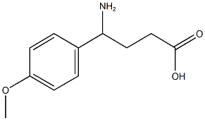 4-amino-4-(4-methoxyphenyl)butanoic acid 结构式