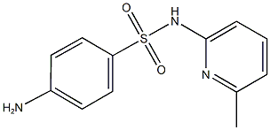 4-amino-N-(6-methylpyridin-2-yl)benzene-1-sulfonamide,,结构式