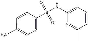 4-amino-N-(6-methylpyridin-2-yl)benzene-1-sulfonamide Struktur