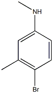 4-bromo-N,3-dimethylaniline Structure