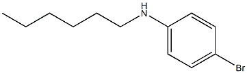 4-bromo-N-hexylaniline Struktur