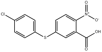 5-[(4-chlorophenyl)sulfanyl]-2-nitrobenzoic acid, 1036467-51-2, 结构式