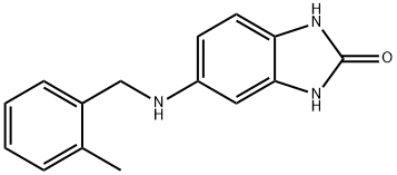 5-{[(2-methylphenyl)methyl]amino}-2,3-dihydro-1H-1,3-benzodiazol-2-one Struktur