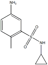 5-amino-N-cyclopropyl-2-methylbenzene-1-sulfonamide Structure