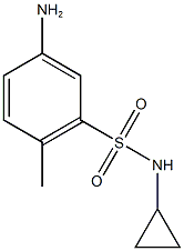 5-amino-N-cyclopropyl-2-methylbenzene-1-sulfonamide,,结构式