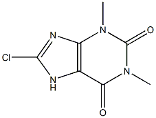 8-chloro-1,3-dimethyl-2,3,6,7-tetrahydro-1H-purine-2,6-dione 结构式