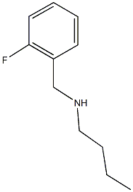 butyl[(2-fluorophenyl)methyl]amine,,结构式