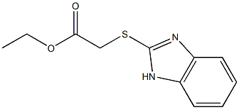 ethyl 2-(1H-1,3-benzodiazol-2-ylsulfanyl)acetate,,结构式