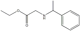 ethyl 2-[(1-phenylethyl)amino]acetate 化学構造式