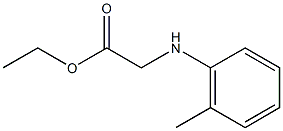 ethyl 2-[(2-methylphenyl)amino]acetate 化学構造式