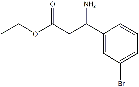 ethyl 3-amino-3-(3-bromophenyl)propanoate Struktur