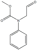 methyl N-(2-oxoethyl)-N-phenylcarbamate Struktur