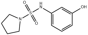 N-(3-hydroxyphenyl)pyrrolidine-1-sulfonamide Structure