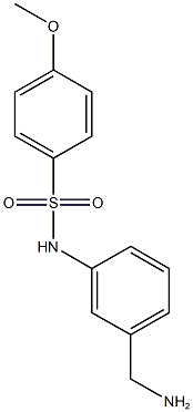 N-[3-(aminomethyl)phenyl]-4-methoxybenzene-1-sulfonamide 结构式