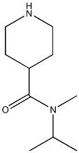 N-methyl-N-(propan-2-yl)piperidine-4-carboxamide Structure