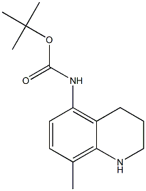 tert-butyl N-(8-methyl-1,2,3,4-tetrahydroquinolin-5-yl)carbamate Struktur