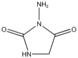 3-Aminoimidazolidine-2,4-dione 结构式