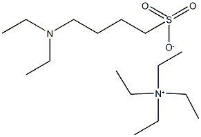 Tetraethylammonium 4-(diethylamino)butane-1-sulfonate,,结构式