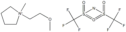 N-Methoxyethyl-N-methylpyrrolidinium bis(trifluoromethanesulfonyl)imide,,结构式