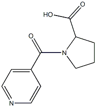 1-Isonicotinoylproline 化学構造式