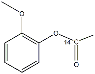 1-アセトキシ-2-メトキシベンゼン 化学構造式