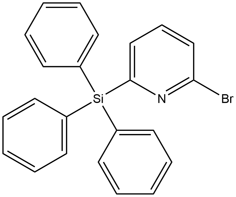 2-溴-6-(三苯基甲硅烷基)吡啶, 1587722-04-0, 结构式