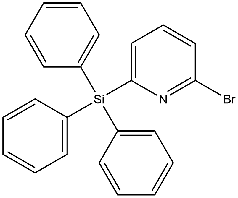 2-bromo-6-(triphenylsilyl)pyridine Structure