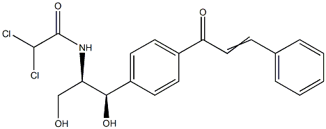 Acetamide, 2,2-dichloro-N-[p-cinnamoyl-β-hydroxy-α-(hydroxymethyl)phenethyl]-,D-threo-(8CI) Structure
