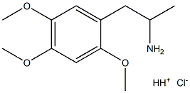 2,4,5-トリメトキシ-α-メチルベンゼンエタンアミン・塩酸塩 化学構造式