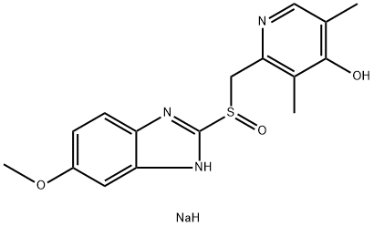 4sodium 2-(((3,5-dimethyl-4-oxidopyridin-2-yl)methyl)sulfinyl)-5-methoxybenzo[d]imidazol-1-ide