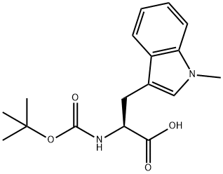 BOC-1-METHYL-DL-TRYPTOPHAN Struktur