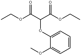 (2-甲氧基苯氧基)丙二酸二乙酯,20730-58-9,结构式