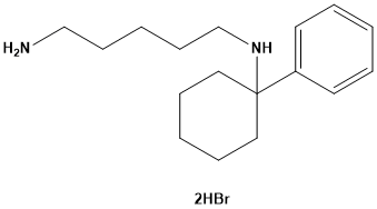 N-(1-Phenylcyclohexyl)-1,5-pentanediamine dihydrobromide Structure