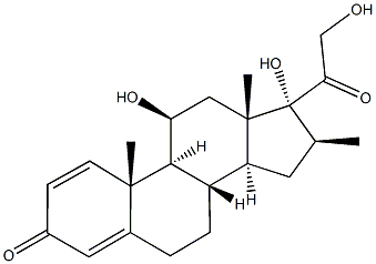(8S,9S,10R,11S,13S,14S,16S,17R)-11,17-dihydroxy-17-(2-hydroxyacetyl)-10,13,16-trimethyl-7,8,9,11,12,14,15,16-octahydro-6H-cyclopenta[a]phenanthren-3-one Struktur