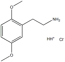2,5-二甲氧基苯乙胺盐酸盐 结构式
