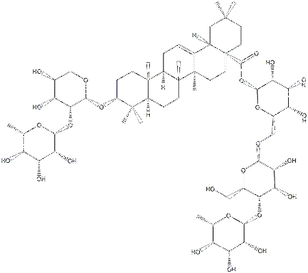 3β-[(2-O-α-L-ラムノピラノシル-α-L-アラビノピラノシル)オキシ]オレアナ-12-エン-28-酸6-O-(4-O-α-L-ラムノピラノシル-β-D-グルコピラノシル)-β-D-グルコピラノシル