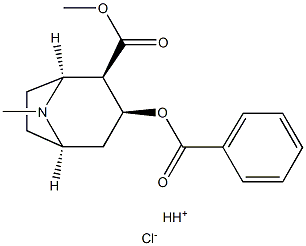 コカイン·塩酸 化学構造式