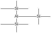 Tris(trimethylsilyl)aluminum Struktur