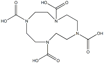 1,4,7,10-Tetraazacyclododecane-1,4,7,10-tetracarboxylic acid Structure