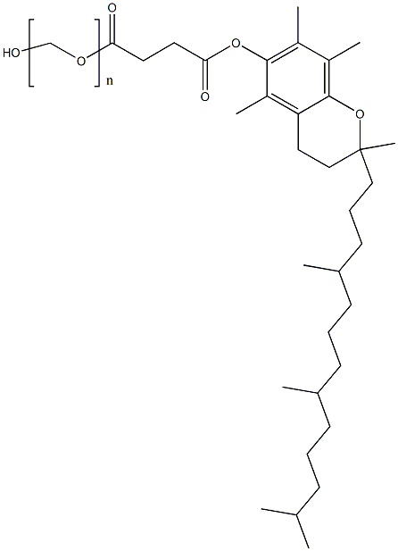 维生素E聚乙二醇琥珀酸酯, 9002-96-4, 结构式