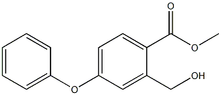 methyl 2-(hydroxymethyl)-4-phenoxybenzoate (Roxadustat impurity) Structure