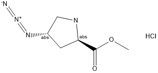 methyl (2R,4S)-4-azidopyrrolidine-2-carboxylate hydrochloride Struktur