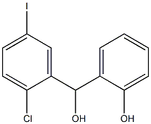 2-((2-chloro-5-iodophenyl)(hydroxy)methyl)phenol Structure