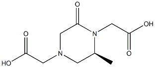 (S)-2,2'-(2-methyl-6-oxopiperazine-1,4-diyl)diacetic acid Struktur