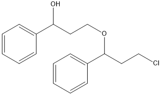 3-(3-chloro-1-phenylpropoxy)-1-phenylpropan-1-ol Structure