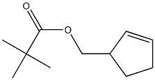 2,2-Dimethyl-propionic acid cyclopent-2-enylmethyl ester 结构式