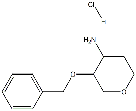 3-Benzyloxy-tetrahydro-pyran-4-ylamine hydrochloride 结构式