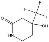 4-Hydroxy-4-trifluoromethyl-piperidin-2-one Structure